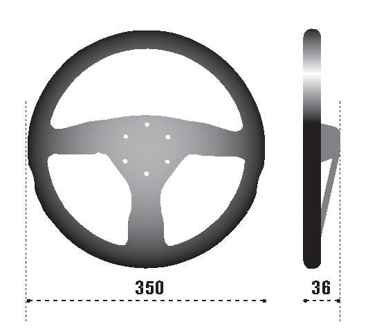 Sparco Strwhl 375 Suede Black