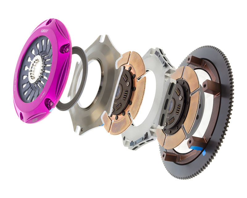 Exedy 2004-2021 Subaru Impreza WRX STI H4 Hyper Twin Cerametallic Clutch Sprung Center Disc Pull