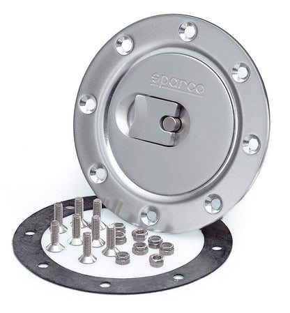 Sparco Fuel Cap Locking Brushed Alum