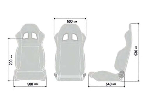 Sparco Seat R100 Black/Blu