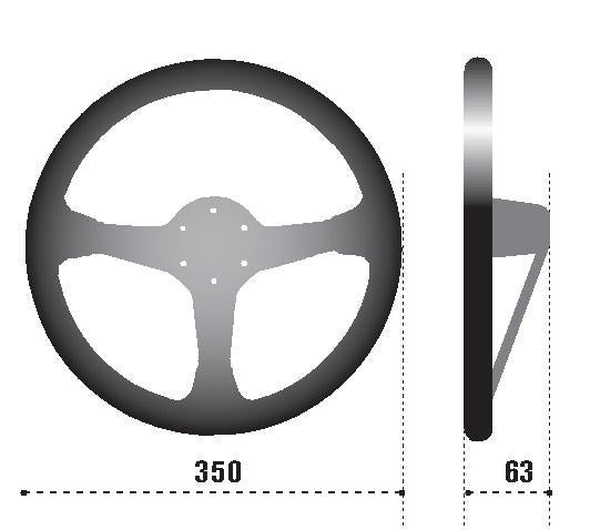 Sparco Strwhl L777 Suede Black