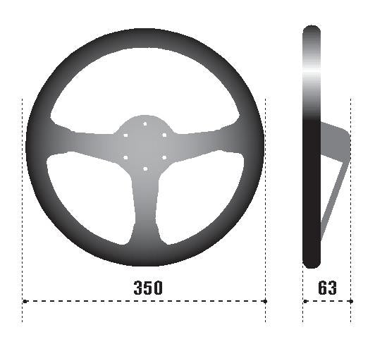 Sparco Strwhl 345 Suede Black
