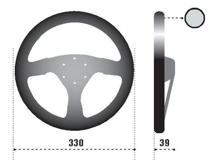 Sparco Strwhl 323 Suede Black
