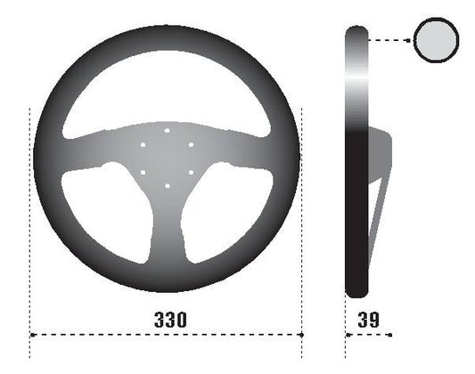 Sparco Strwhl 323 Suede Black