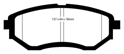 EBC 13+ Subaru Forester 2.0 Turbo Redstuff Front Brake Pads